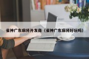 雀神广东麻将开发商（雀神广东麻将好玩吗）