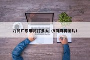 九筒广东麻将打多大（9筒麻将图片）